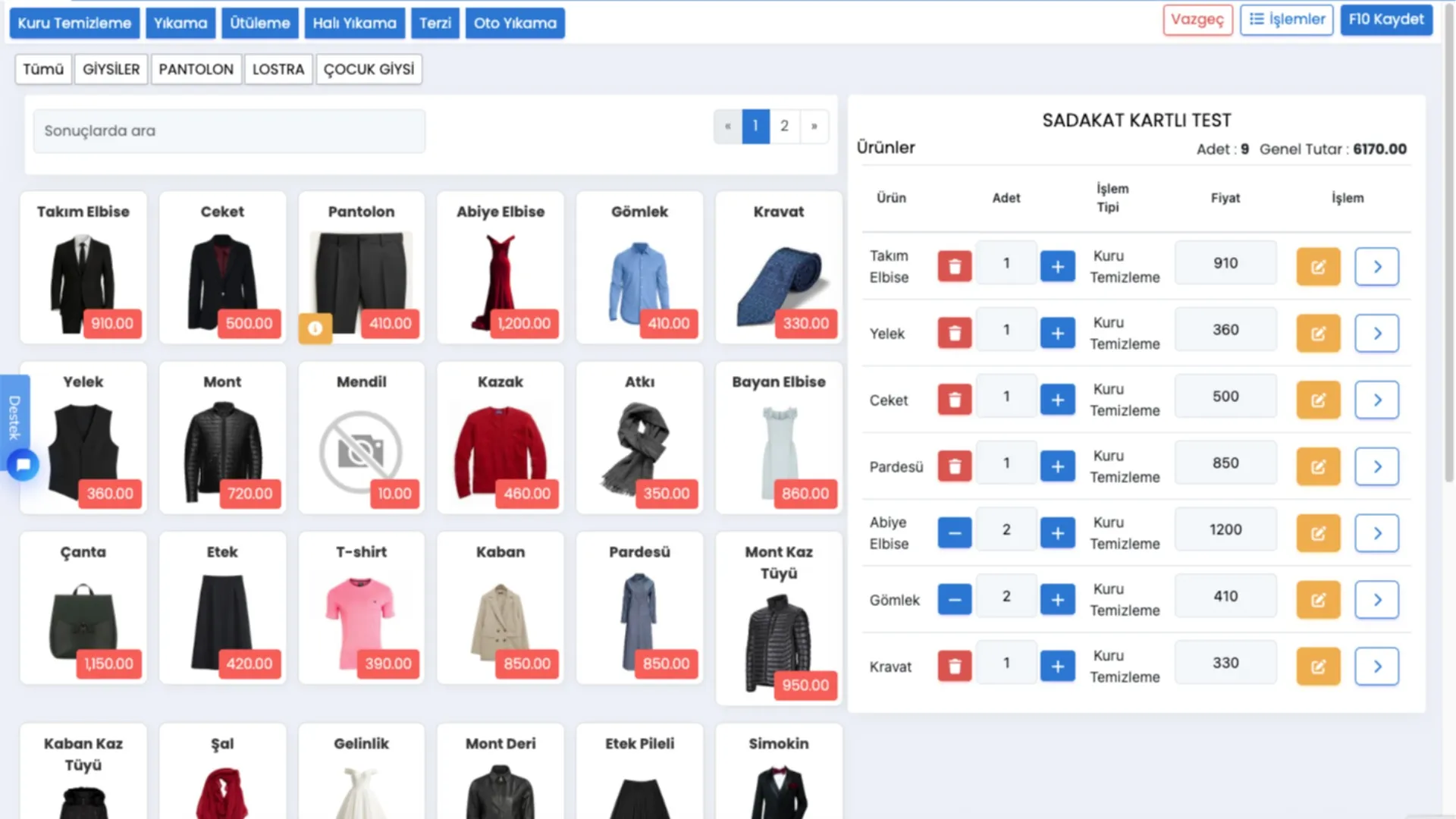 Kuru Temizleme Programı